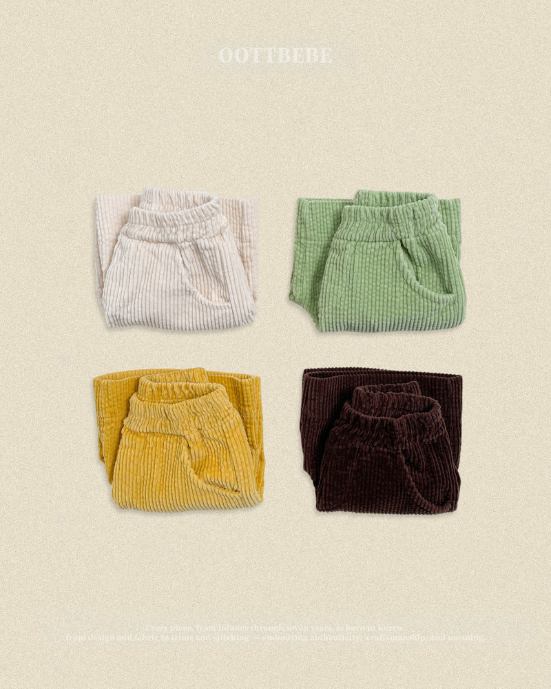 【PRE-ODER〆8.9(sun)】50.Big Corduroy Pants – 6/10 Length | oottbebe