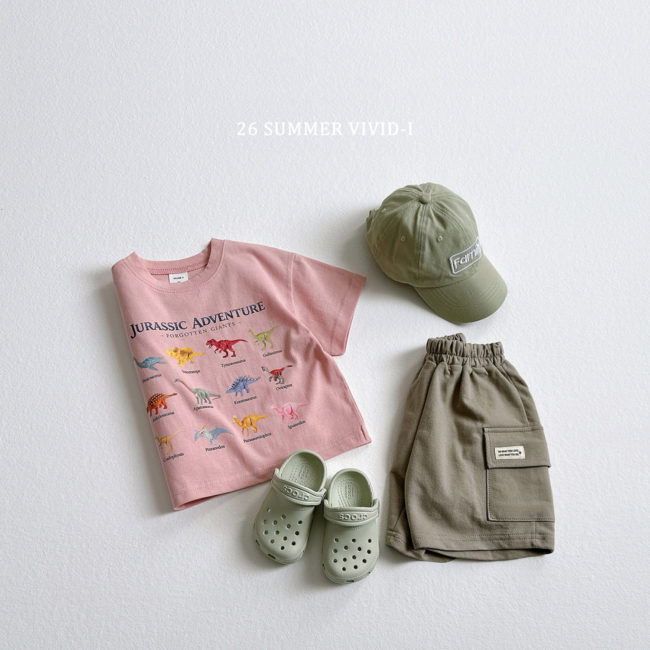 【PREORDER受付終了、ご希望はお問い合わせください。】49.Little Dino ShortSleeve Tee