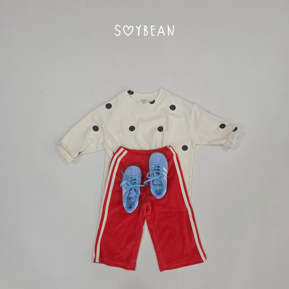 【秋のPRE-ODER 5%OFF】11.Oversized Boxy Dot Tee (7 Sizes)
