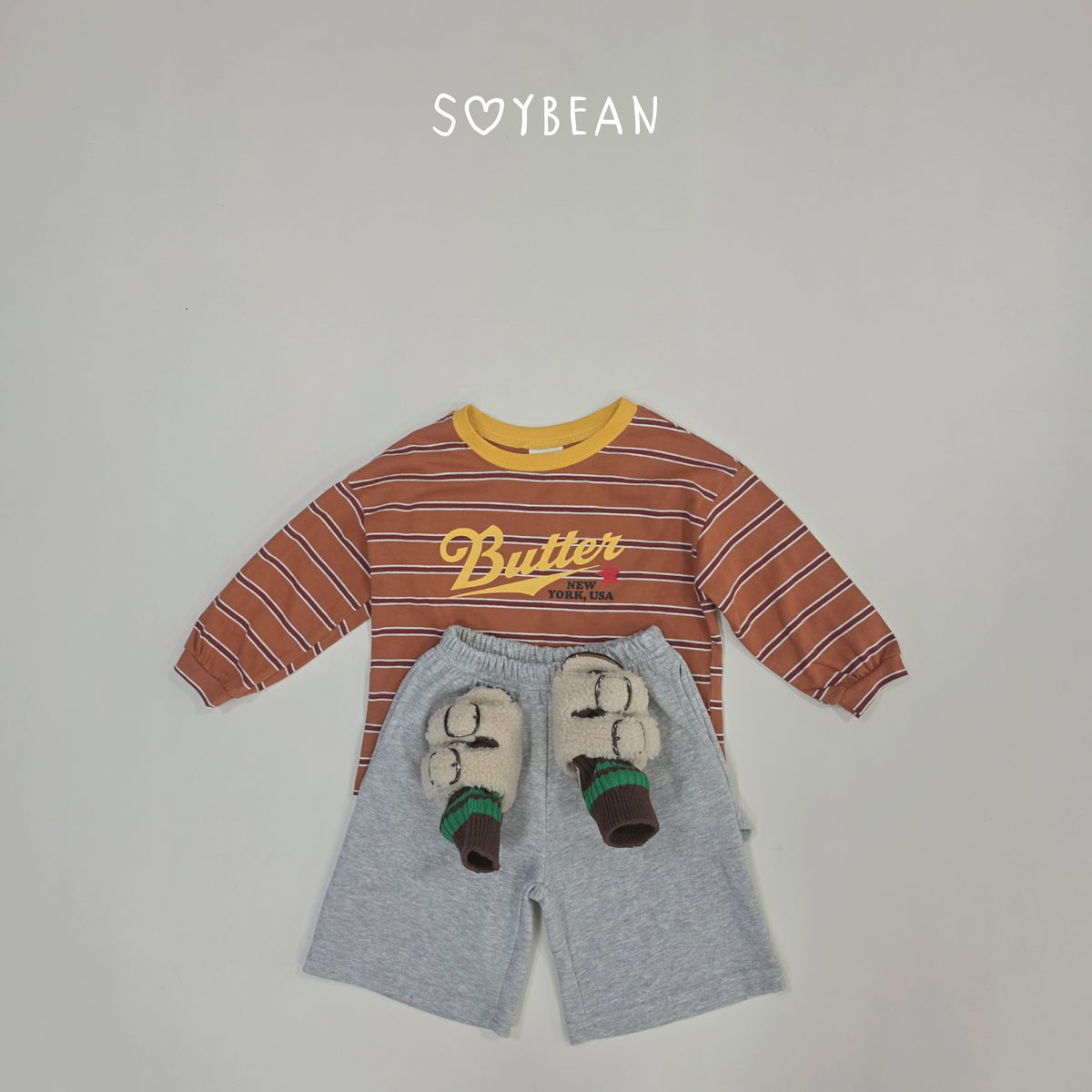 【秋のPRE-ODER 5%OFF】18.Butter Stripe Tee (7 Sizes)