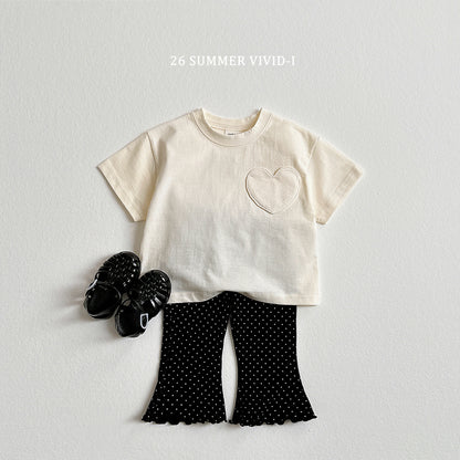 【PREORDER受付終了、ご希望はお問い合わせください。】79.Heart Pocket ShortSleeve Tee