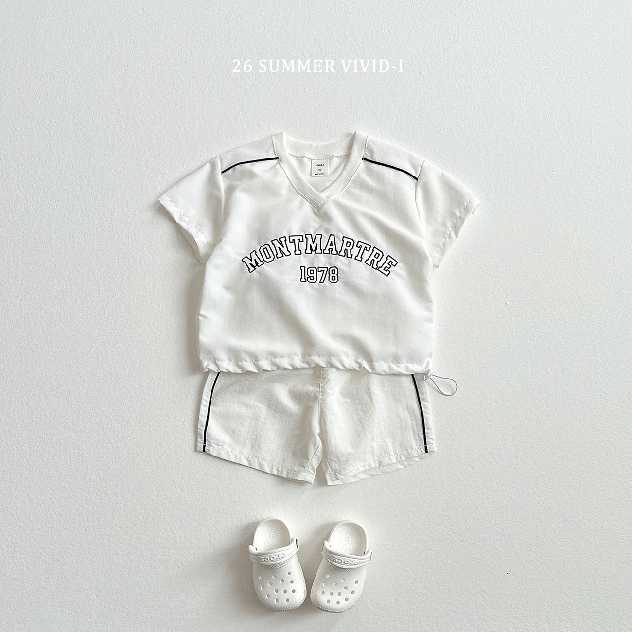 【PREORDER受付終了、ご希望はお問い合わせください。】17.Piping Crinkle Shorts