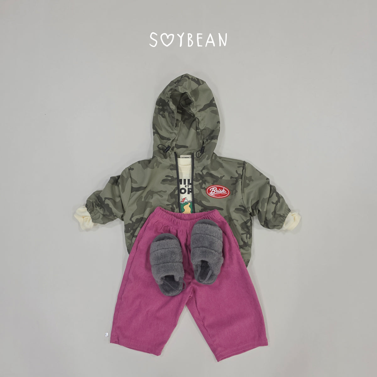 【秋のPRE-ODER 5%OFF】80.Camo Hooded Windbreaker (7 Sizes)