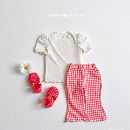 【PREORDER受付終了、ご希望はお問い合わせください。】78.Shirring Puff Flare Tee