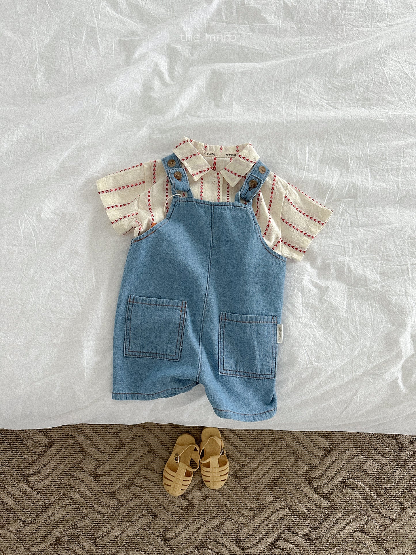 distressed denim overalls | minirobe