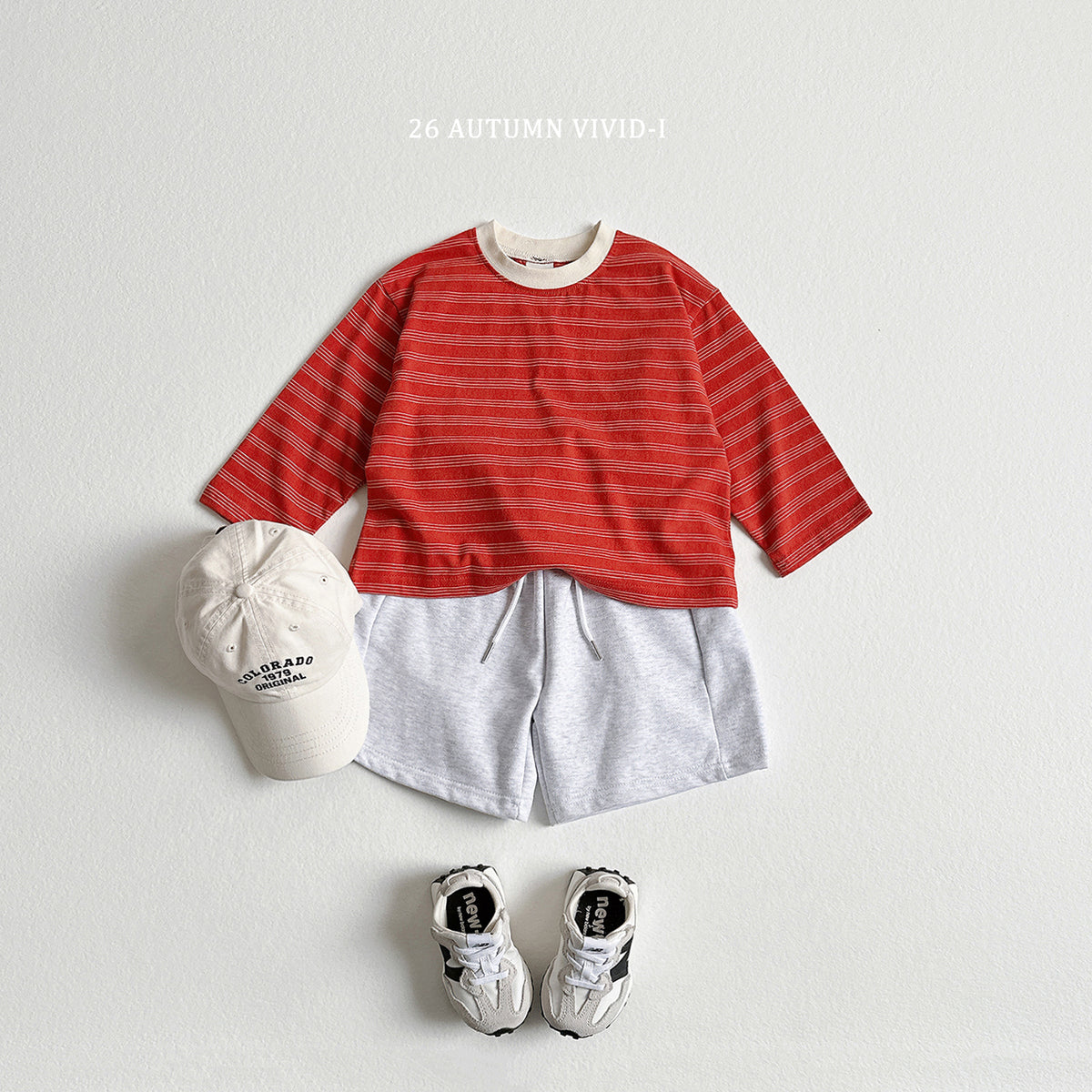 【秋のPRE-ODER 5%OFF】37.Stripe Smile Label Tee