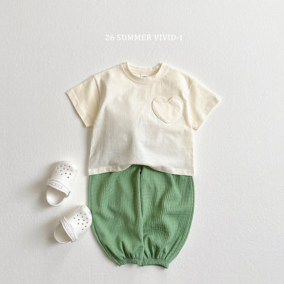 【PREORDER受付終了、ご希望はお問い合わせください。】79.Heart Pocket ShortSleeve Tee