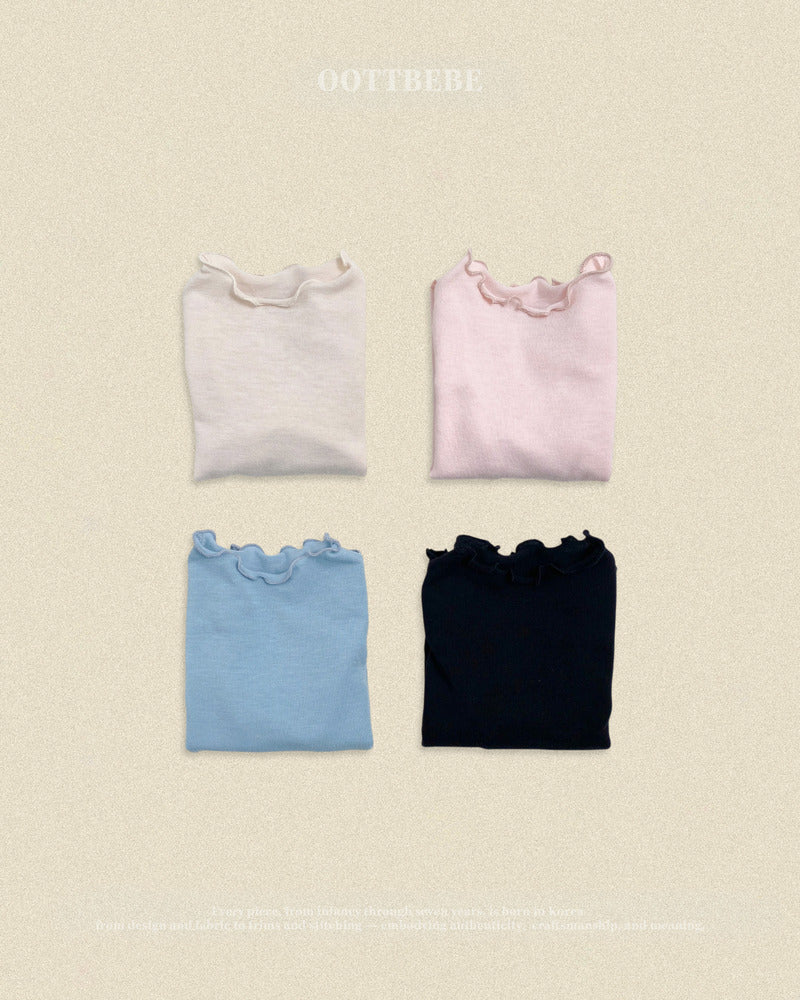 【PRE-ODER〆8.9(sun)】40.Pastel Frill T-Shirt | oottbebe