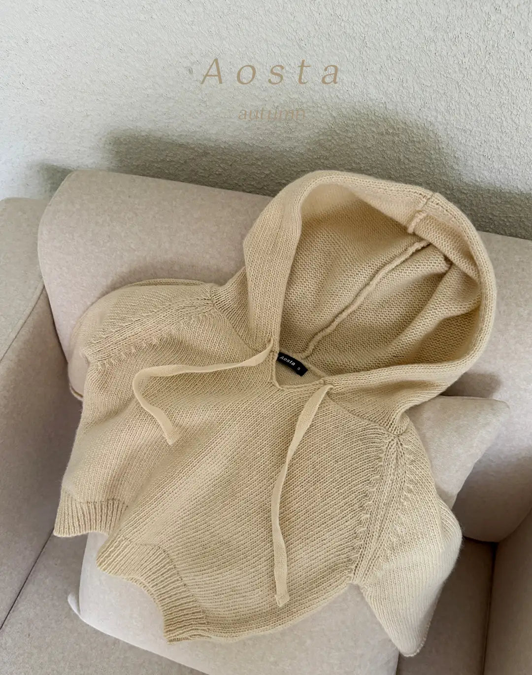 【秋のPRE-ODER 5%OFF】10.Knit Cookie Hoodie