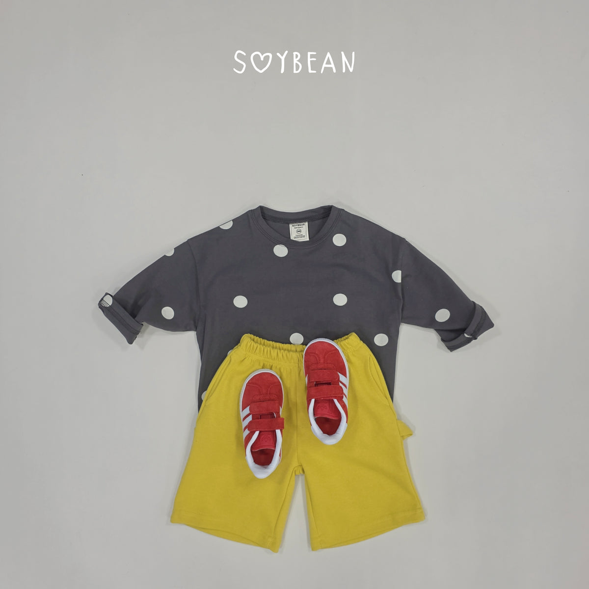 【秋のPRE-ODER 5%OFF】11.Oversized Boxy Dot Tee (7 Sizes)