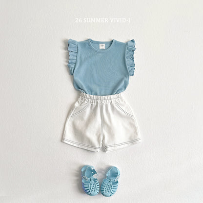 【PREORDER受付終了、ご希望はお問い合わせください。】13.Stretch Denim Shorts