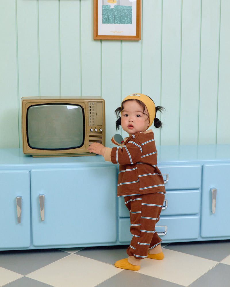 【PRE-ODER〆8.9(sun)】18.Rookie Striped Top & Bottom Set | oottbebe