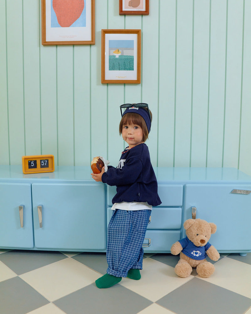 【PRE-ODER〆8.9(sun)】48.Denim Check Pants | oottbebe