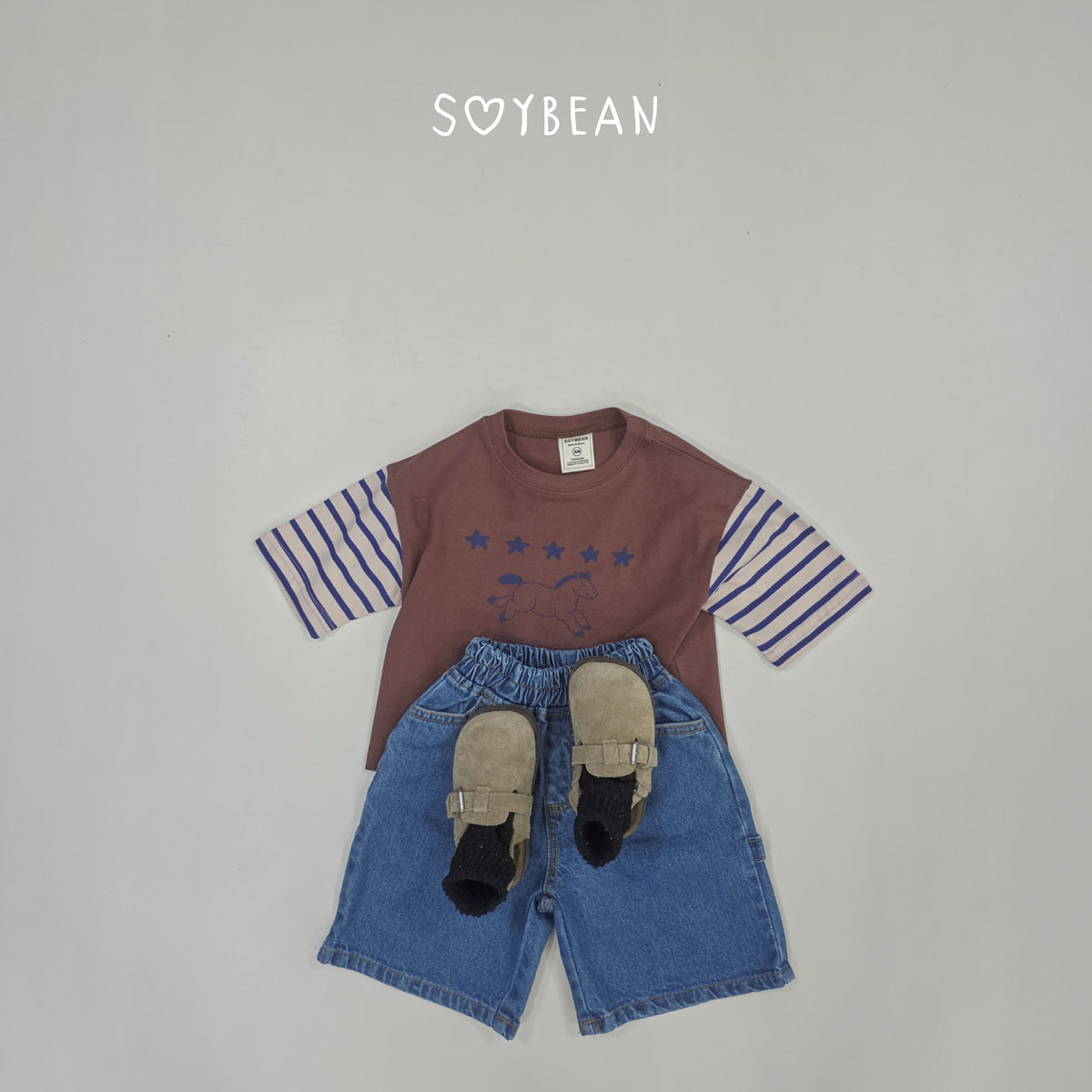 【秋のPRE-ODER 5%OFF】28.Pony Star Cropped Tee (7 Sizes)