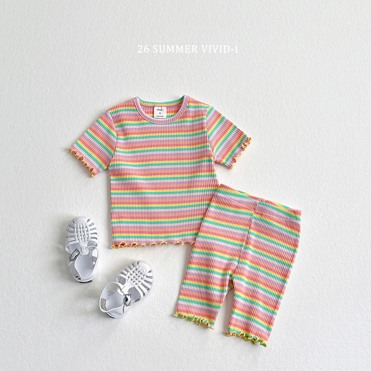 【PREORDER受付終了、ご希望はお問い合わせください。】40.Rainbow Rib Leggings