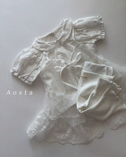 【PREORDER受付終了、ご希望はお問い合わせください。】32.Lace Open Dress