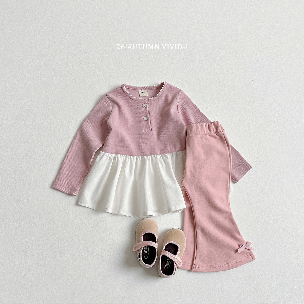 【秋のPRE-ODER 5%OFF】25.Ribbon Stretch Flare Pants