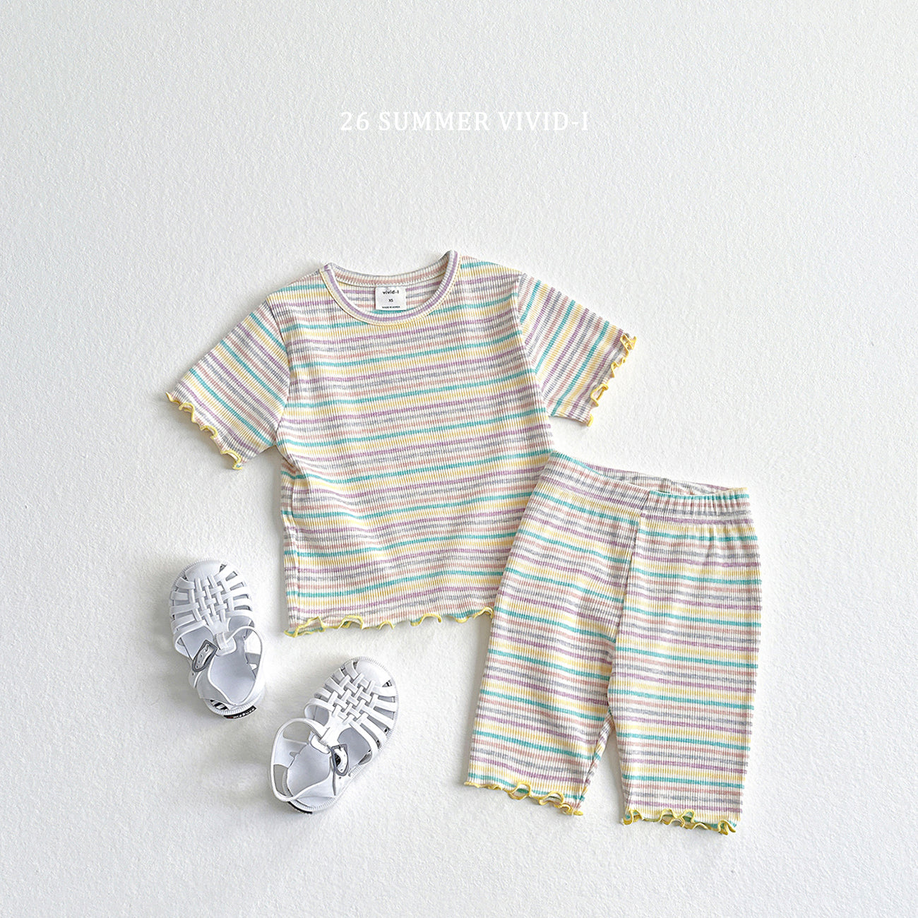 【PREORDER受付終了、ご希望はお問い合わせください。】72.Rainbow Rib Flare Tee