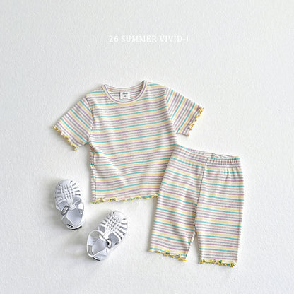 【PREORDER受付終了、ご希望はお問い合わせください。】72.Rainbow Rib Flare Tee