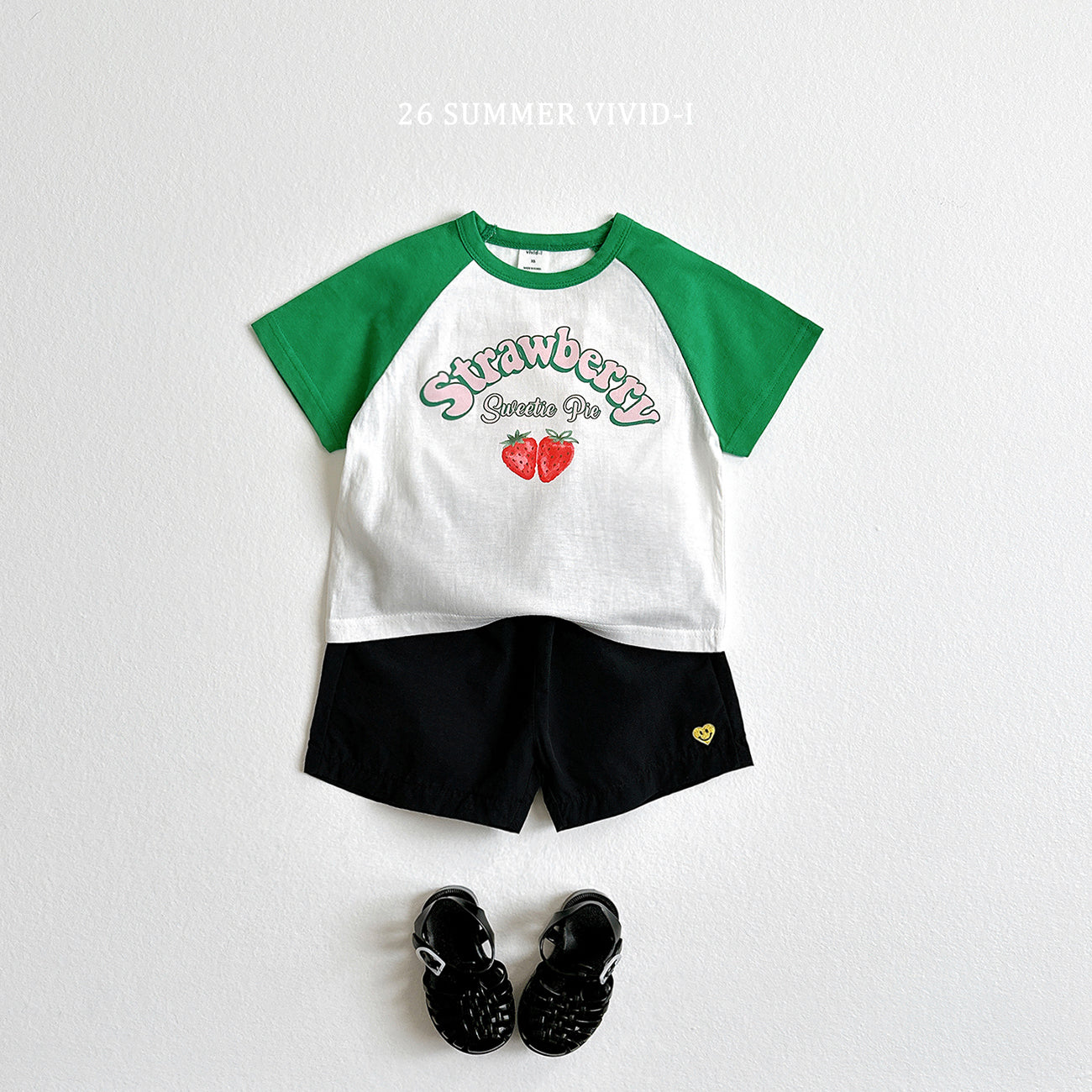 【PREORDER受付終了、ご希望はお問い合わせください。】74.Strawberry Dolman ShortSleeve Tee