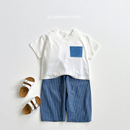 【PREORDER受付終了、ご希望はお問い合わせください。】65.Pocket Denim ShortSleeve Tee