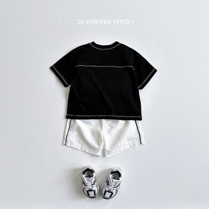 【PREORDER受付終了、ご希望はお問い合わせください。】17.Piping Crinkle Shorts