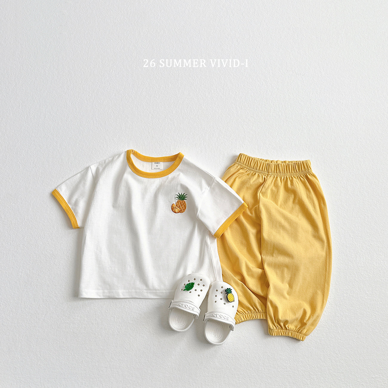 【PREORDER受付終了、ご希望はお問い合わせください。】99.Fruit Embroidery Raglan Set