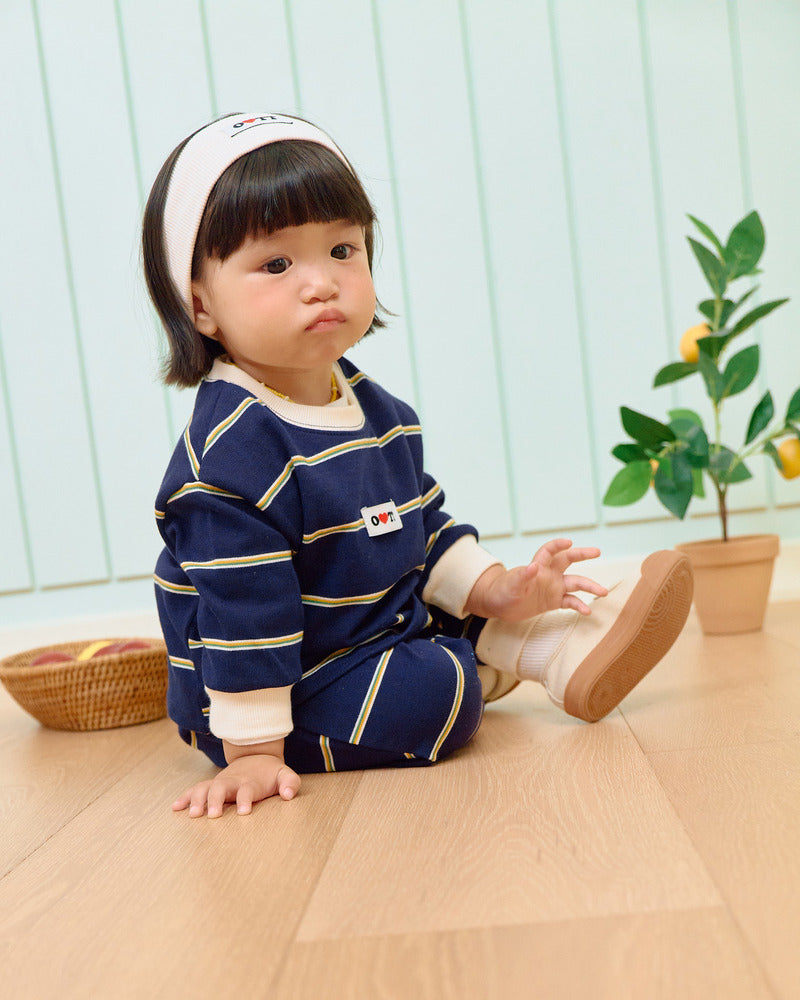 【PRE-ODER〆8.9(sun)】18.Rookie Striped Top & Bottom Set | oottbebe