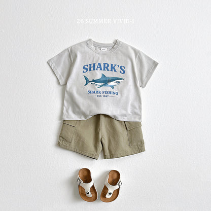 【PREORDER受付終了、ご希望はお問い合わせください。】43.Shark Silket ShortSleeve Tee
