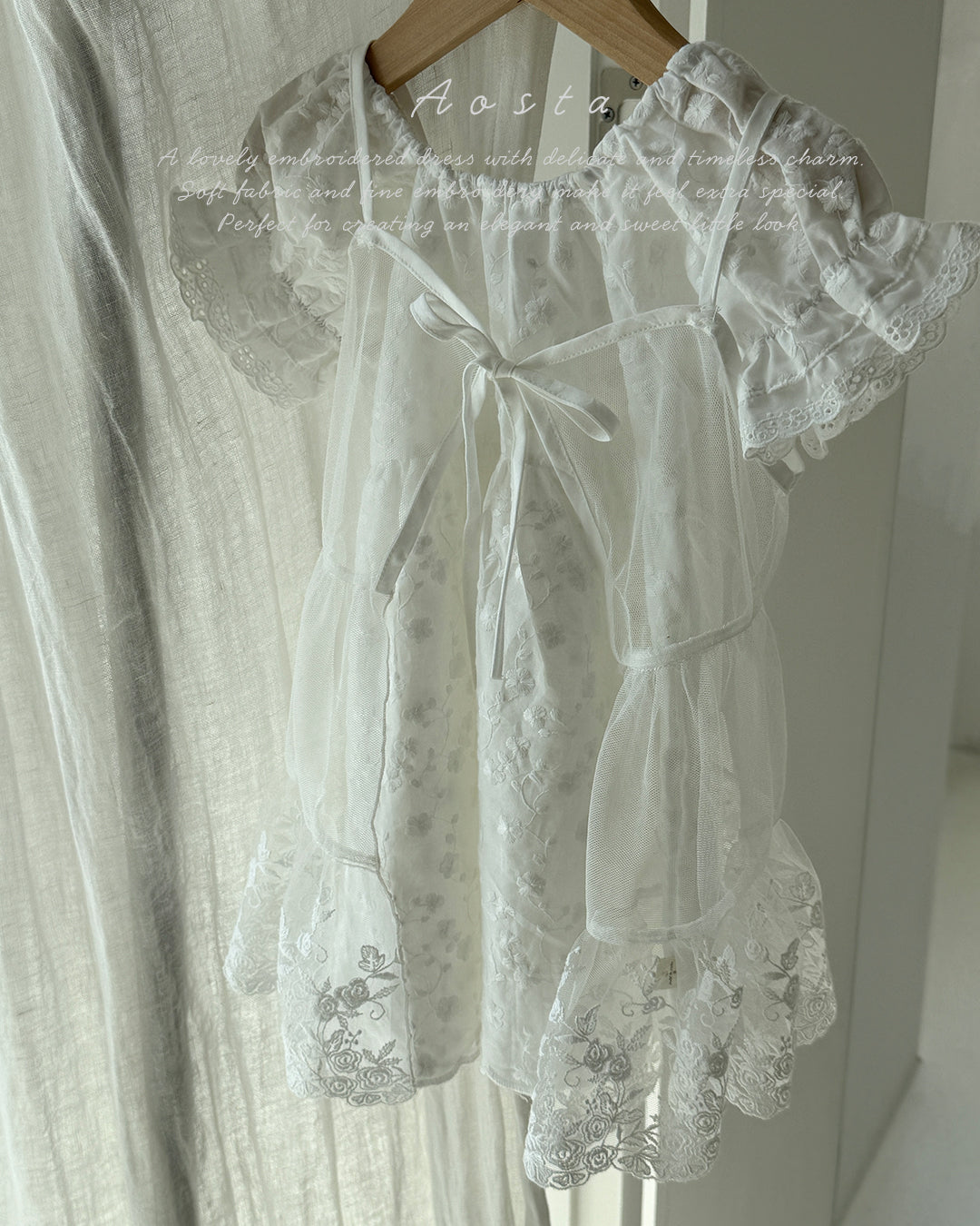 【PREORDER受付終了、ご希望はお問い合わせください。】32.Lace Open Dress