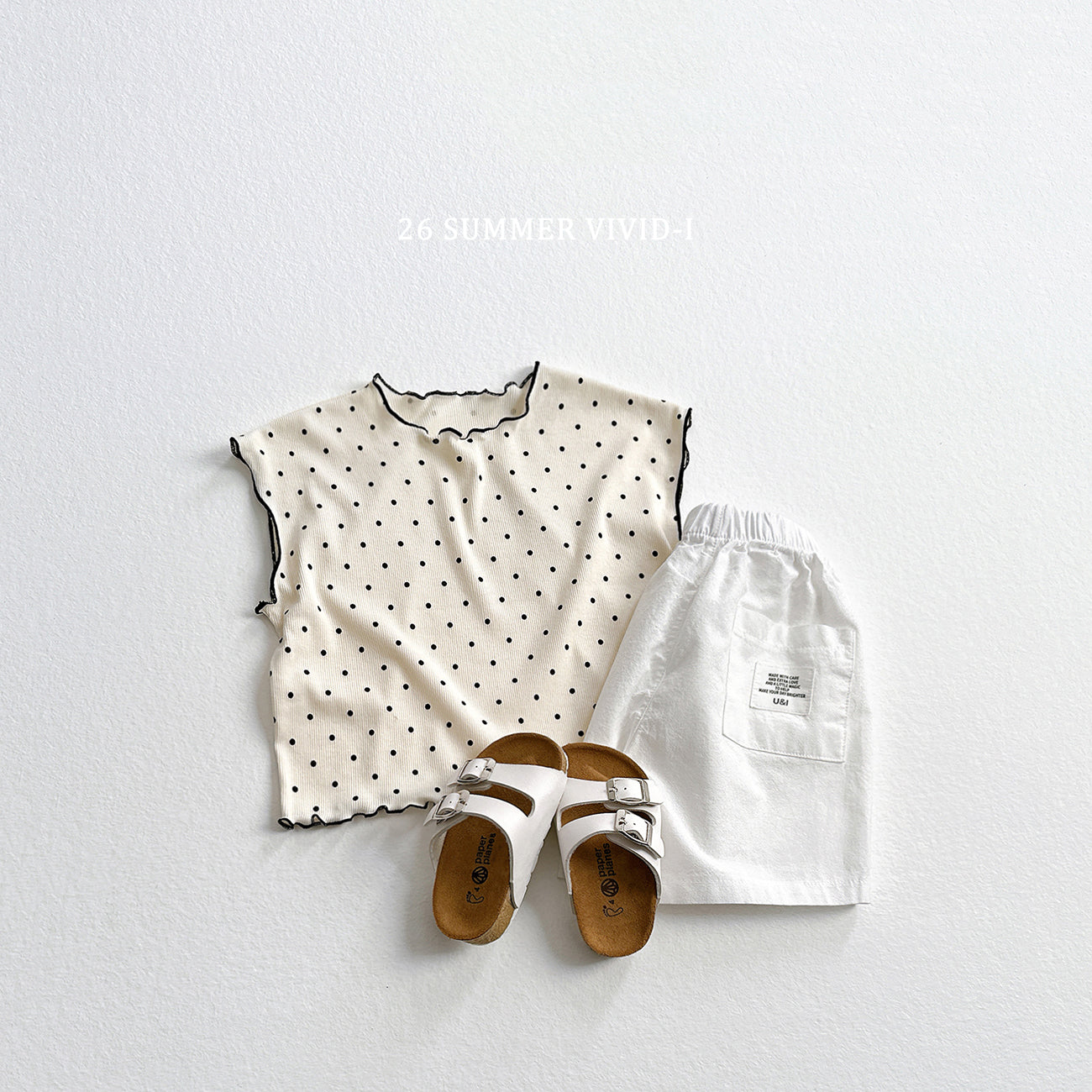 【PREORDER受付終了、ご希望はお問い合わせください。】83.Strawberry Dot Flare Tee