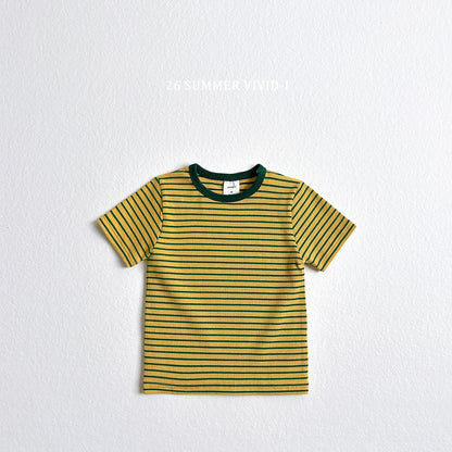 【PREORDER受付終了、ご希望はお問い合わせください。】58.Stripe Rib Raglan Tee