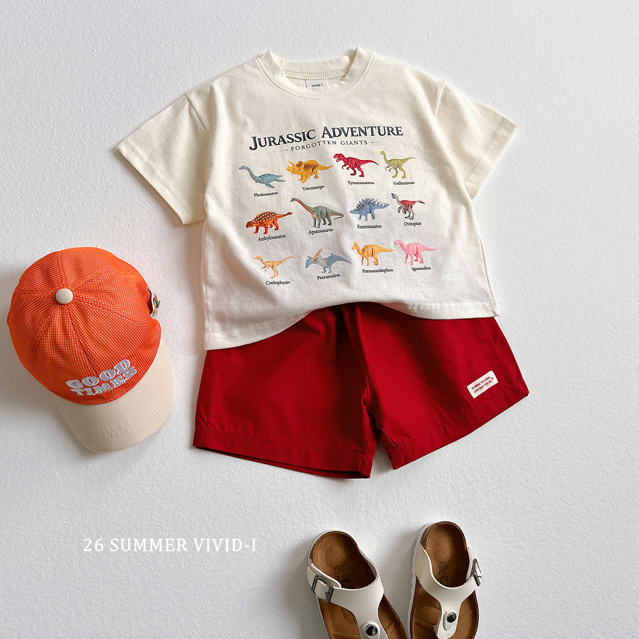 【PREORDER受付終了、ご希望はお問い合わせください。】49.Little Dino ShortSleeve Tee