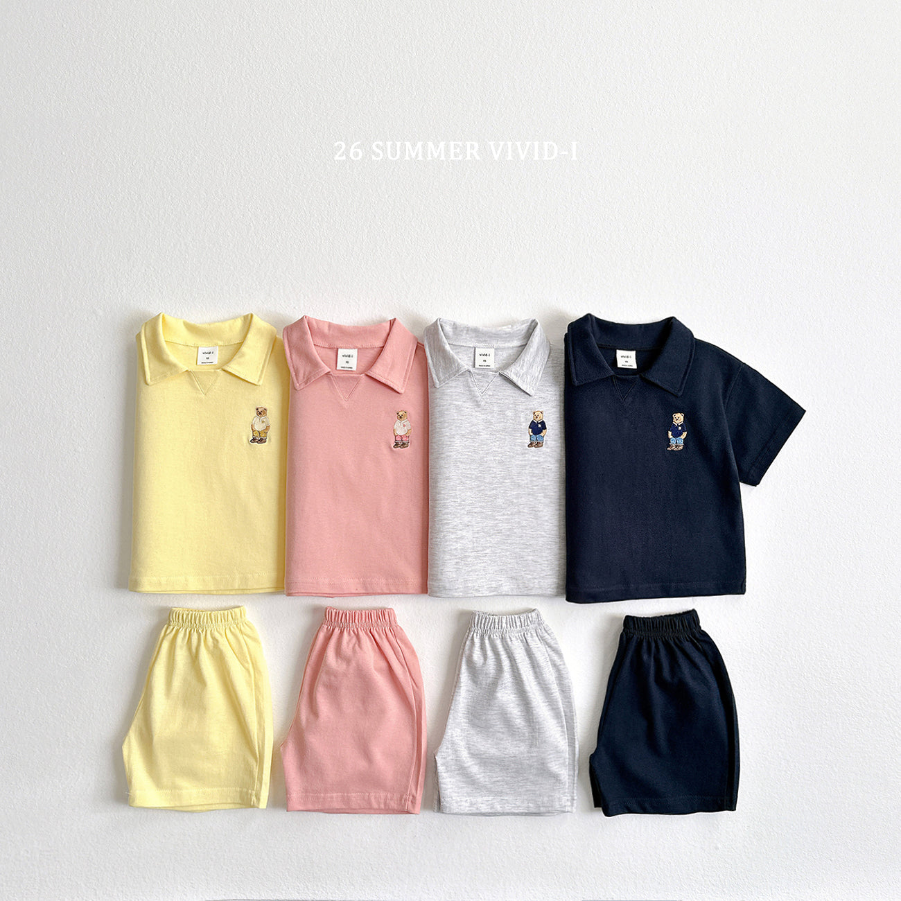 【PREORDER受付終了、ご希望はお問い合わせください。】95.Collar Bear Embroidery Set