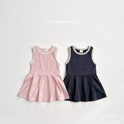 【PREORDER受付終了、ご希望はお問い合わせください。】89.Tennis Sleeveless Dress
