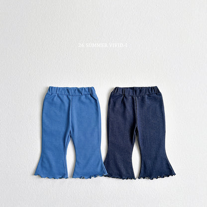 【PREORDER受付終了、ご希望はお問い合わせください。】29.Summer Indigo Bell 7分丈 Pants