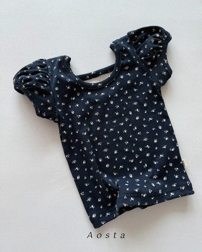 【PREORDER受付終了、ご希望はお問い合わせください。】56.Open Back Puff Blouse