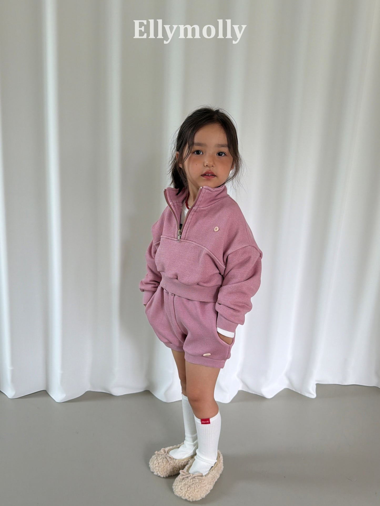 【PRE-ODER〆8.9(sun)】31.Arch Pigment Half-Zip Sweatshirt | ellymolly