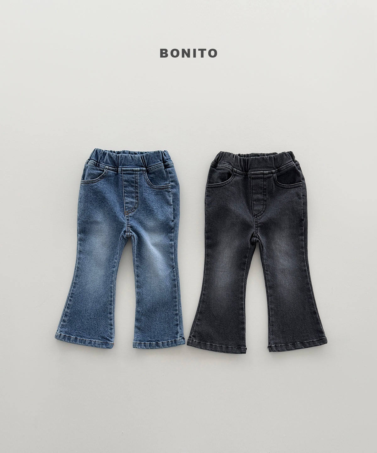 57.Bootcut Stretch Denim Pants