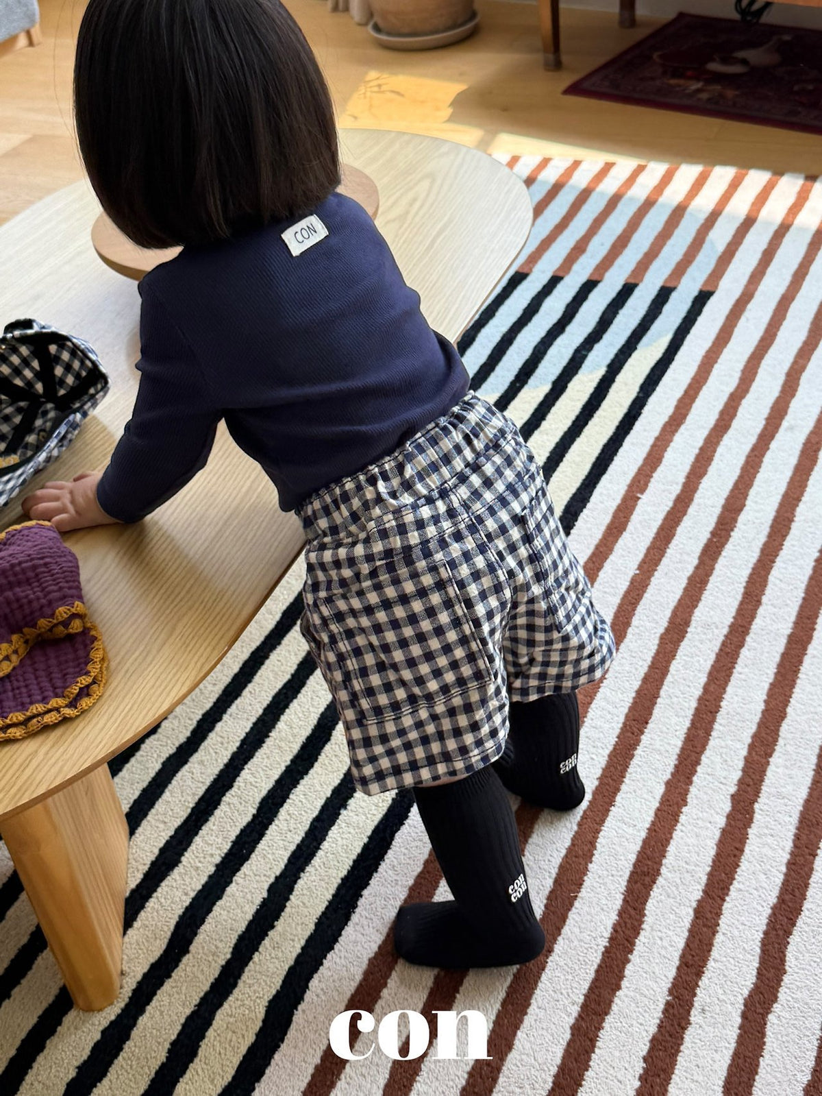【秋のPRE-ODER 5%OFF】31.CON Check Pants | CON