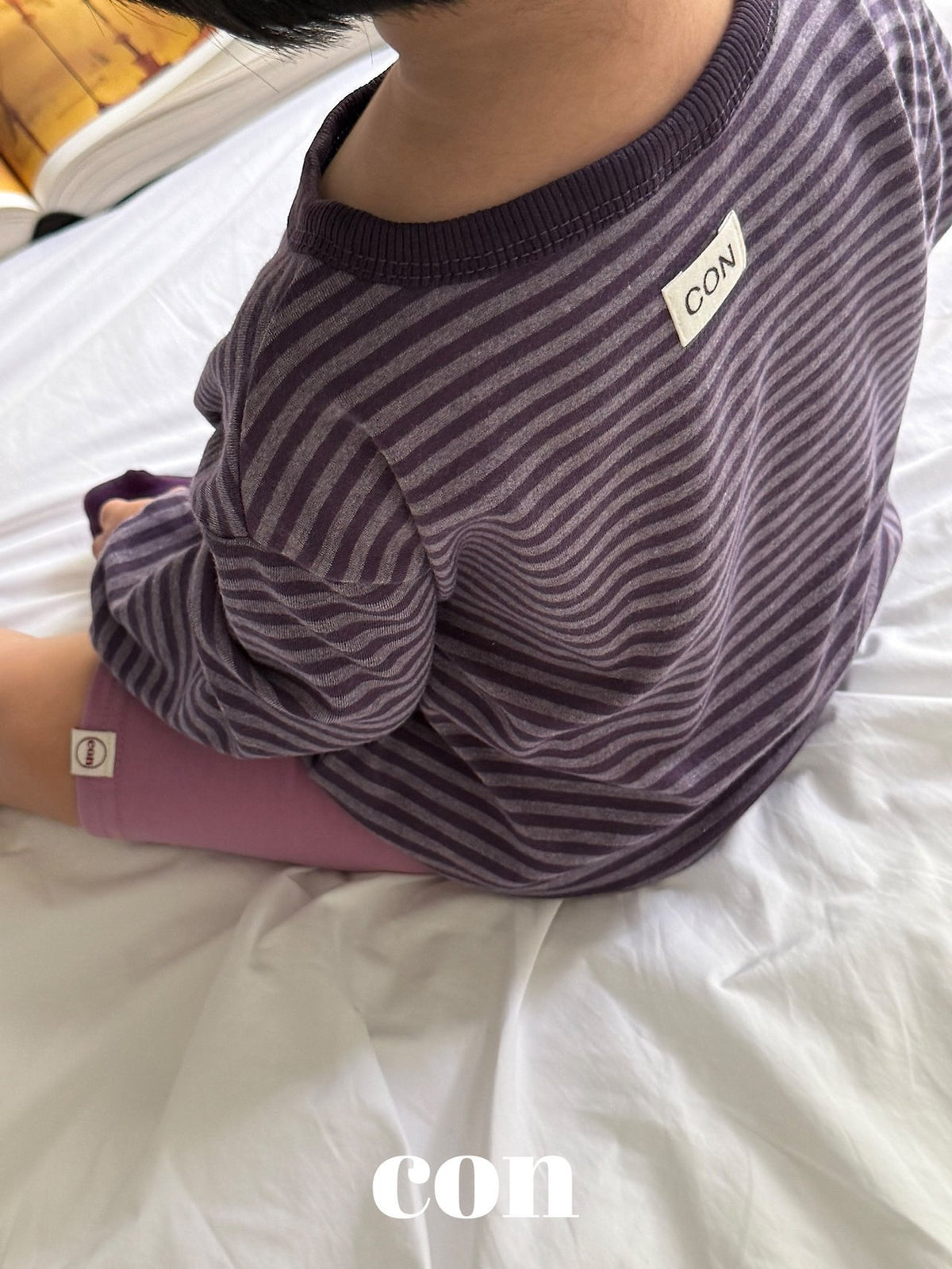【秋のPRE-ODER 5%OFF】34.Chik Chok Stripe T-Shirt | CON