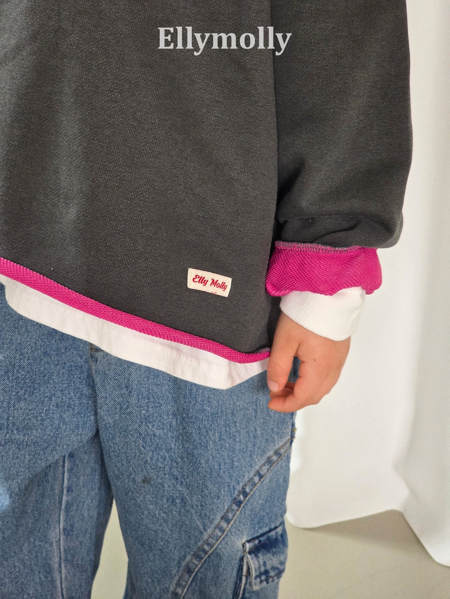 【PRE-ODER〆8.9(sun)】46.Rough Two-Tone Dyed Sweatshirt | ellymolly