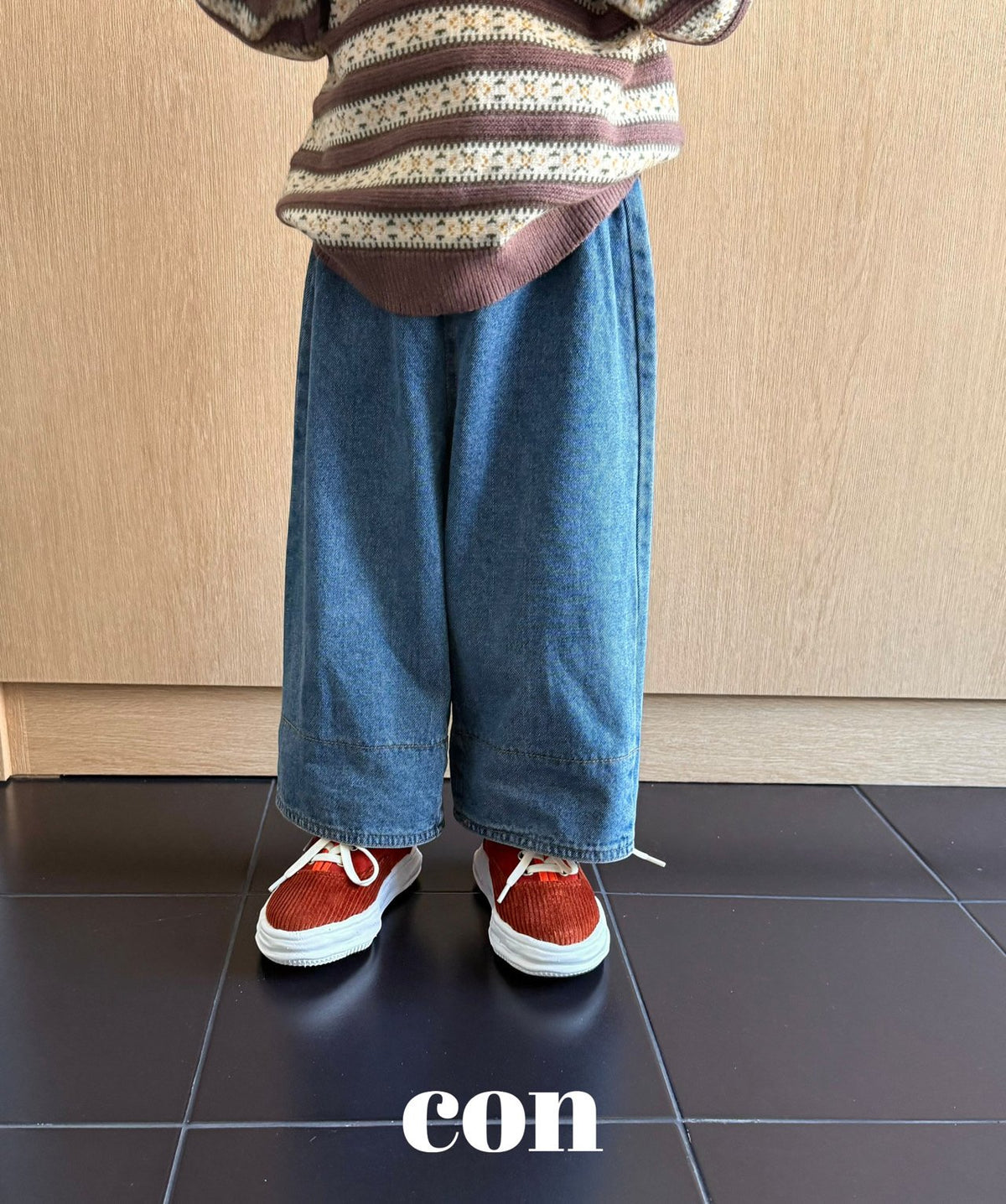 【秋のPRE-ODER 5%OFF】22.Washed Roll-Up Denim | CON