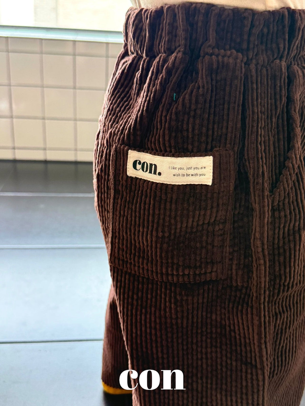 【秋のPRE-ODER 5%OFF】24.Soft Corduroy Pants | CON