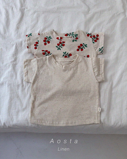 【PREORDER受付終了、ご希望はお問い合わせください。】38.Linen Short Sleeve T