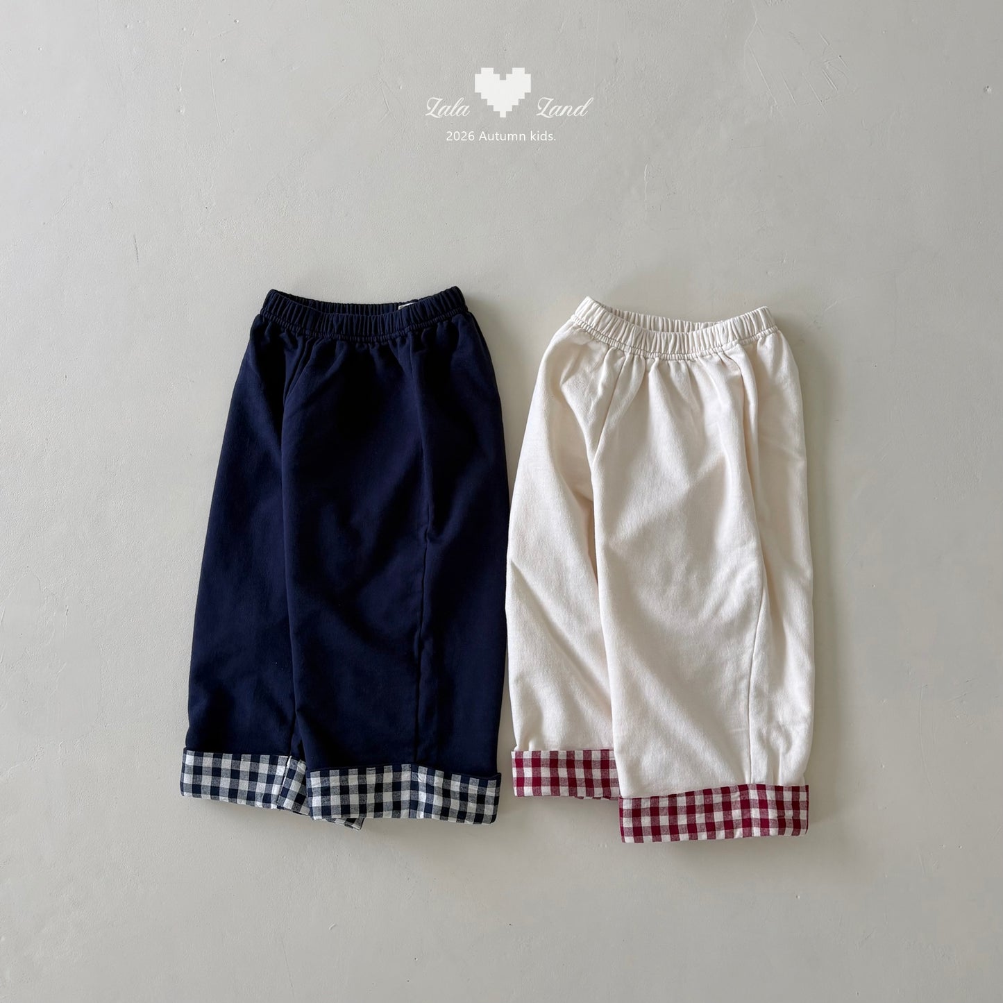 【PRE-ODER〆8.9(sun)】17.Check Contrast Pants | lalaland