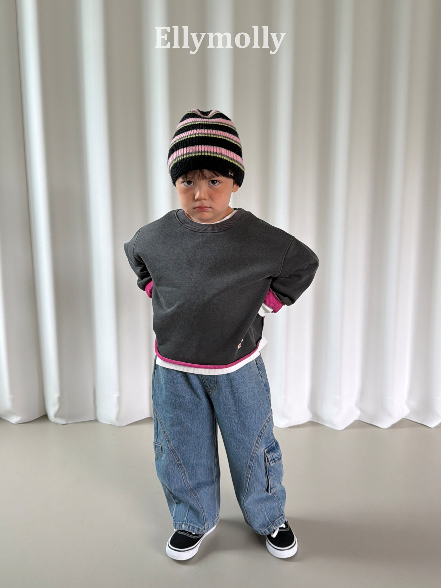 【PRE-ODER〆8.9(sun)】46.Rough Two-Tone Dyed Sweatshirt | ellymolly