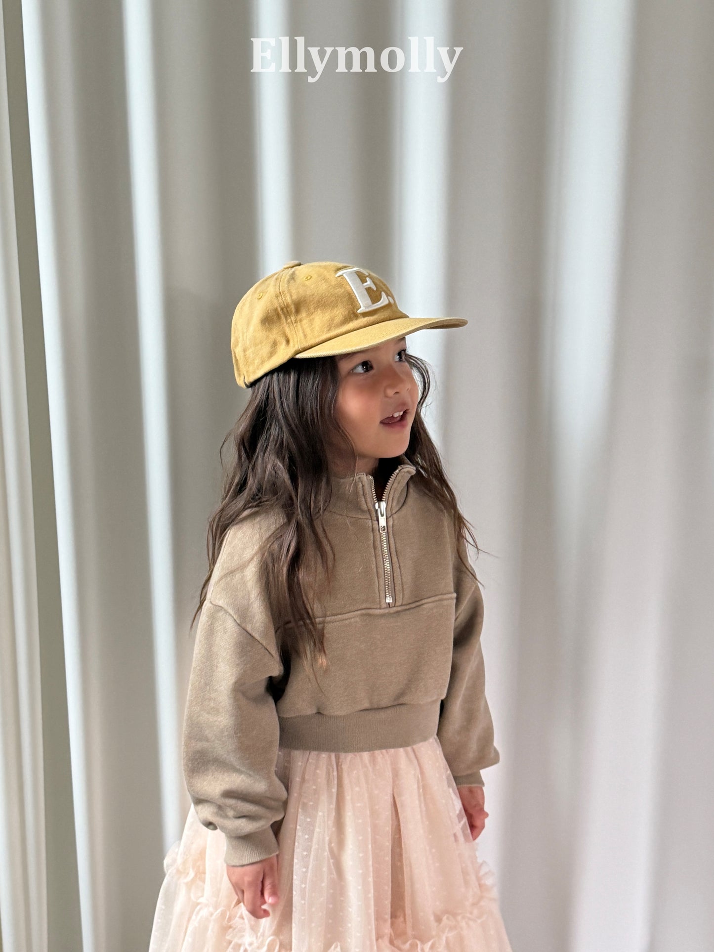 【PRE-ODER〆8.9(sun)】31.Arch Pigment Half-Zip Sweatshirt | ellymolly