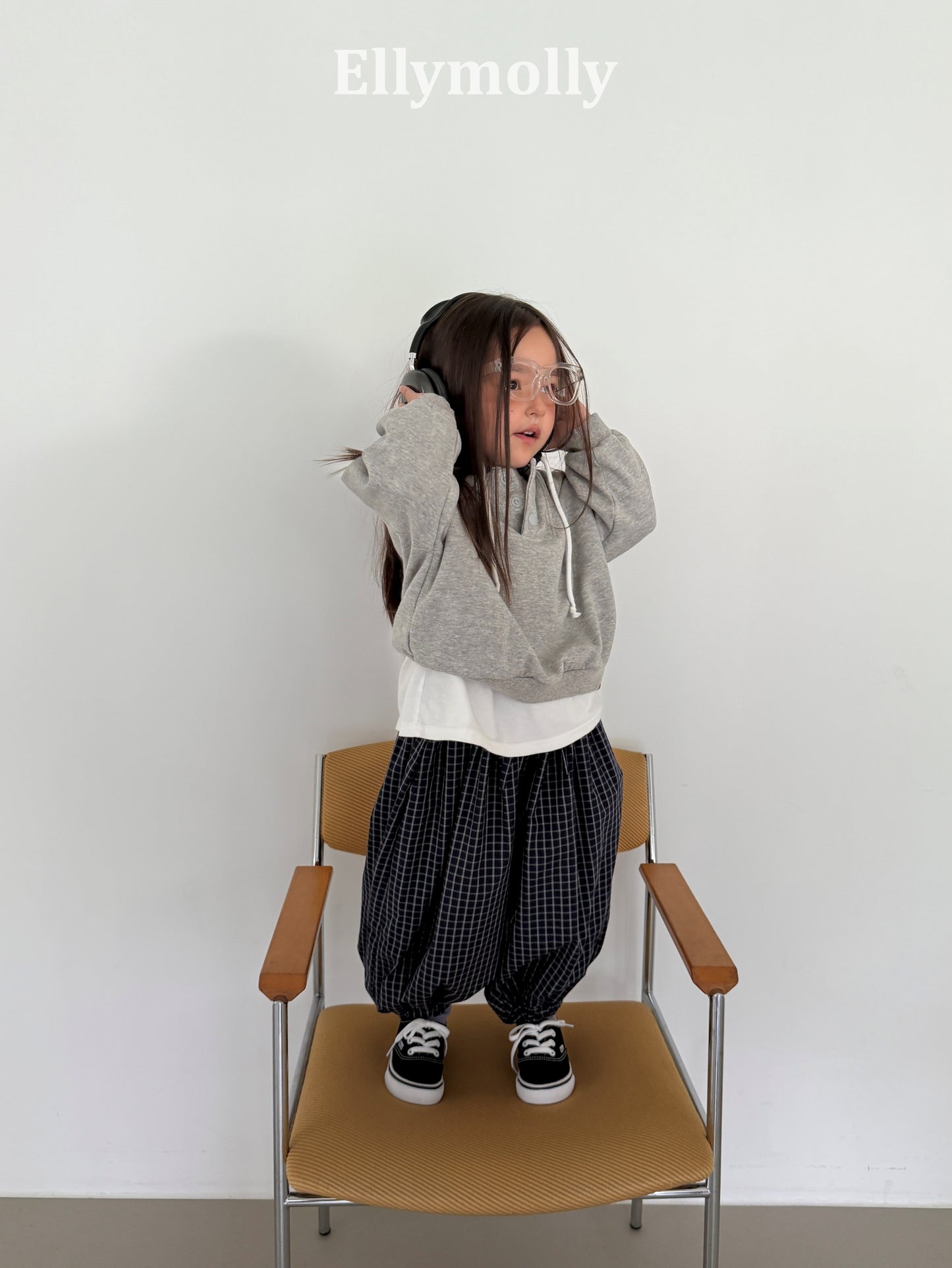 【PRE-ODER〆8.9(sun)】52.Autumn Grid Balloon Pants | ellymolly