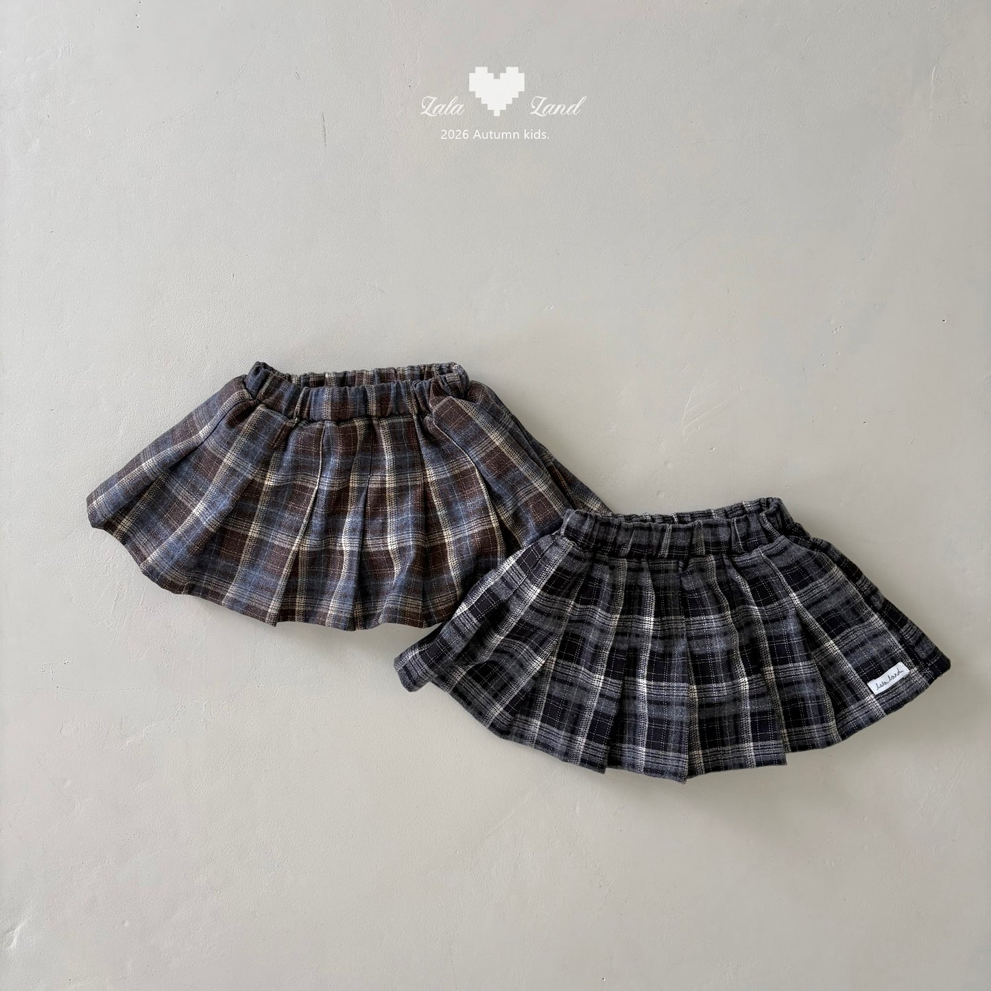 【PRE-ODER〆8.9(sun)】14.Eve Check Skirt | lalaland